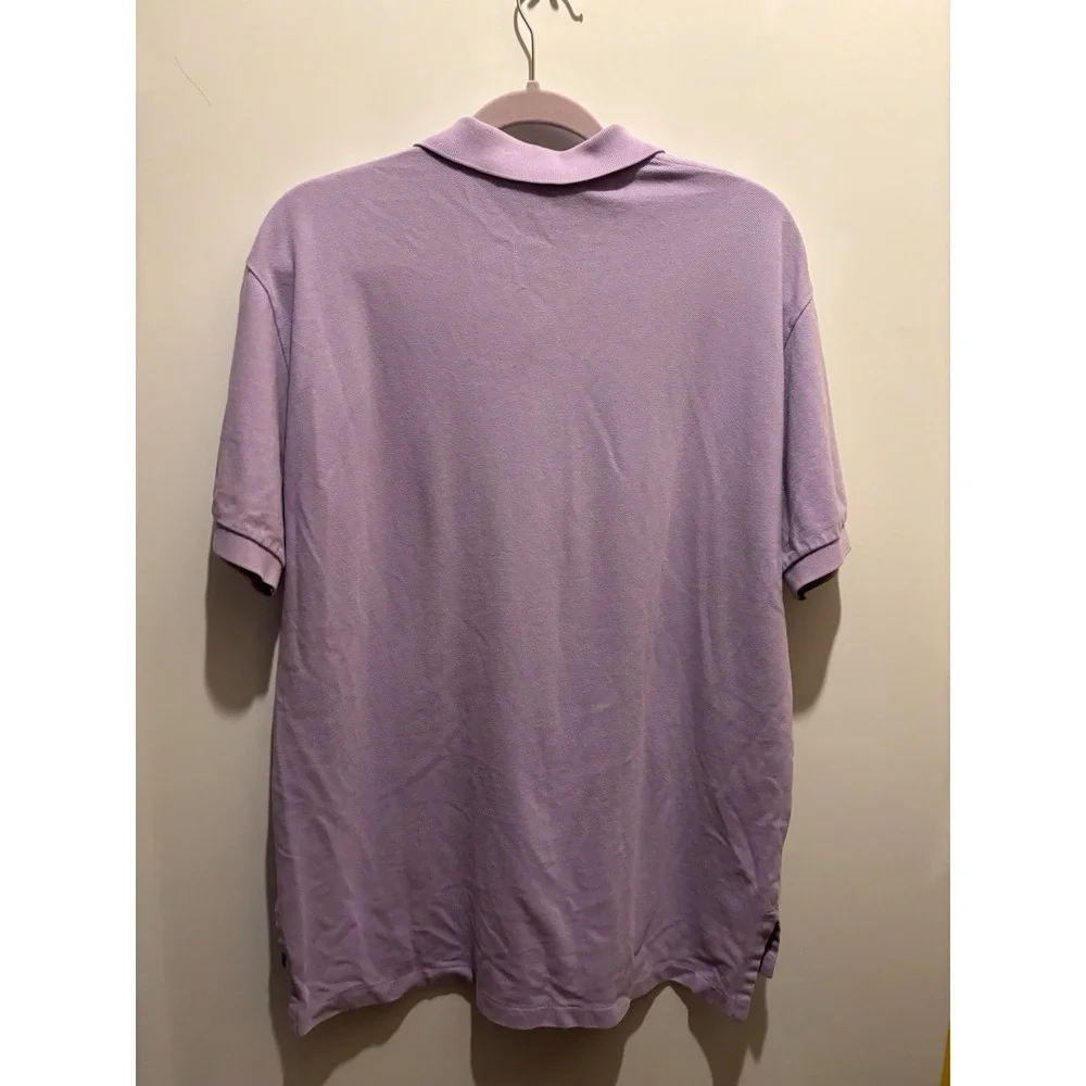 Polo By Ralph Lauren Collared Polo Short Mens Size‎ Large Lavender Pony